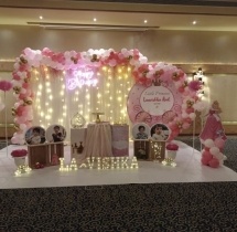 party artists Pink White and Chroma Princess Birthday Decoration